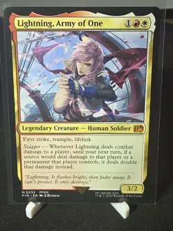 MTG Lightning, Army of One M FINAL FANTASY 233 Regular NM - Image 1