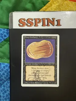 MTG Artist Proof Warp Artifact Signed Weber Revised - Image 2