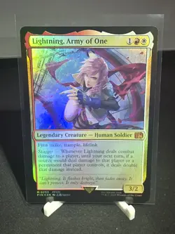 MTG Lightning, Army of One M FINAL FANTASY 233 Foil NM - Image 1