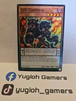 YUGIOH D/D CERBERUS SDPD 1ST EDITION COMMON LIGHT PLAYED - Image 1