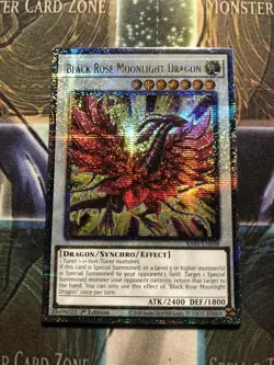 * BLACK ROSE MOONLIGHT DRAGON * QUARTER CENTURY SECRET RA03-EN038 QCR YUGIOH! - Image 1