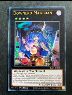 Yugioh Downerd Magician RA01-EN035 Ultra Rare 1st Edition NM - Image 1