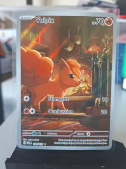 TCG Pokemon Mega Evolution Vulpix Full Art Ultra Rare 138/132 NM Card - Image 1