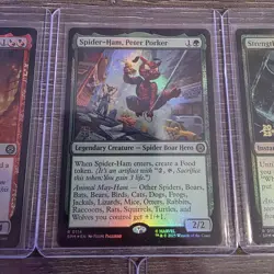 Lot of 7 Magic The Gathering 2025 Pre Release Spider-Man Promo Cards Near Mint - Image 3