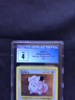 Pokemon Cards: Base Set Shadowless Rare Holo: Clefairy 5/102 CGC 4 - Image 3