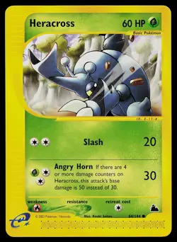 Pokemon Card - Heracross Skyridge 64/144 Common - Image 1