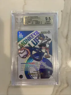 One Piece X Dodgers Night Promo Card Monkey D.Luffy 2025 Beckett Graded BGS 9.5 - Image 1