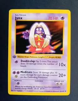 Pokemon Cards: Base Set 1st Edition Uncommon: Jynx 31/102 - Image 1