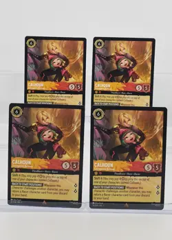 Disney Lorcana Calhoun Courageous Rescuer 26/204 Archazia's Island Rare 4 Cards - Image 1