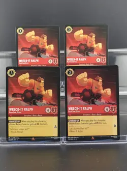 Disney Lorcana Wreck-It Ralph - Back Seat Driver 135/204 Reign of Jafar 4 Cards - Image 1