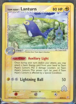 Pokemon Cards - Lanturn 28/95 - Team Magma & Team Aqua eBay Live Sun 5th 6:30pm - Image 1