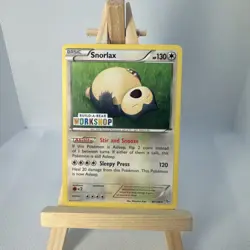 Snorlax 80/106 Flashfire Build A Bear Workshop Promo Stamped Pokemon Card Sealed - Image 1