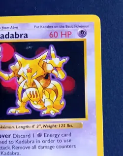 Pokemon Cards: Base Set 1st Edition Uncommon: Kadabra 32/102 - Image 4
