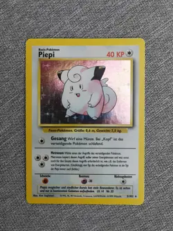 Pokemon Karte Card Piepi Clefairy Holo Base Set 5/102 no 1 Edition/Glurak NM DE - Image 1