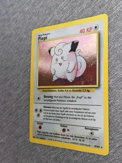Pokemon Karte Card Piepi Clefairy Holo Base Set 5/102 no 1 Edition/Glurak NM DE - Image 3