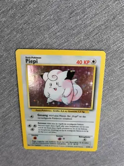 Pokemon Karte Card Piepi Clefairy Holo Base Set 5/102 no 1 Edition/Glurak NM DE - Image 4