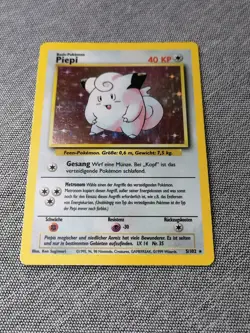 Pokemon Karte Card Piepi Clefairy Holo Base Set 5/102 no 1 Edition/Glurak NM DE - Image 5