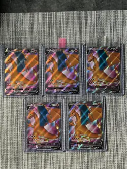 Lot Of 5 Pokemon Card Charizard V Promo Holo SWSH050 Champions Path - Image 1