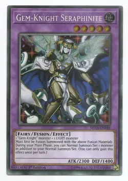 Gem-Knight Seraphinite SHVA-EN048 Secret Rare Yu-Gi-Oh Card 1st Edition New - Image 1