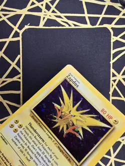 🔥 Zapdos 15/62 🔥 Original Holo Rare Fossil Set Pokemon Card WOTC TCG 1999 - Image 5