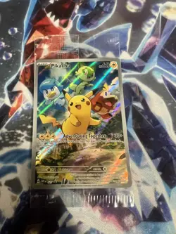 Pikachu SVP027 Paldea Evolved Sealed Promo Pokemon Trading Card Game - Image 1