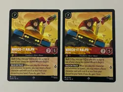 Disney Lorcana Wreck-It Ralph Big Lug x 2 - Jafar Super Rare NM - Plus Free Card - Image 1