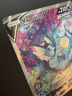 Pokemon Vaporeon v SWSH181 Black Star Promo Holo Card Alternative Art - Image 4