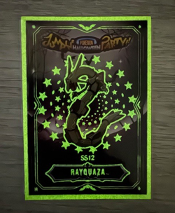 POKEMON JUMPING HALLOWEEN PARTY CARDS * RAYQUAZA * GLOW IN THE DARK- RARE - Image 2
