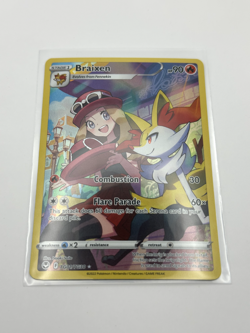 Braixen TG01/TG30 Trainer Gallery Silver Tempest Holo Pokemon Card NM - Image 3