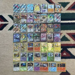 Pokemon TCG 52 card lot ultra rare EX V VMAX full art holo rare promo vintage - Image 1