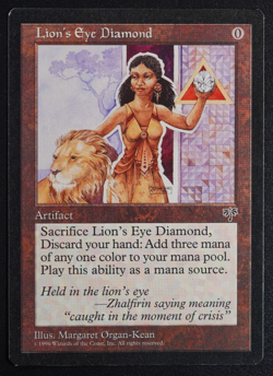 Lion's Eye Diamond Magic Card Mirage MTG Reserved List - Image 1