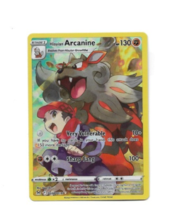 Pokemon TCG Hisuian Arcanine TG08/TG30 Lost Origin Trainer Gallery Foil Card NM - Image 1