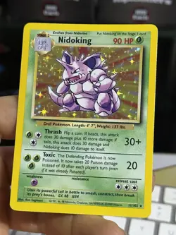 #2 Nidoking 11/102 Base Set 1999 Holo Rare WOTC Pokemon Card TCG - Image 4