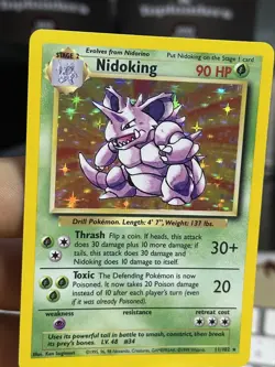 #2 Nidoking 11/102 Base Set 1999 Holo Rare WOTC Pokemon Card TCG - Image 5