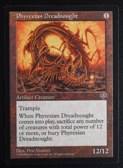 Phyrexian Dreadnought Magic Card Mirage MTG Reserved List - Image 1