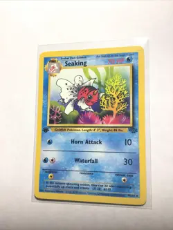 SEAKING - 46/64 - 1st Edition Jungle - Pokemon Card - MP - Image 1