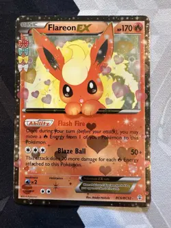 Pokemon TCG Flareon EX Ultra Rare Card Radiant Collection - Image 3