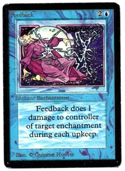 FEEDBACK / DESCARGA ASTRAL - BETA EDITION 1993 MAGIC THE GATHERING MTG - Image 1