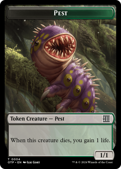 x1 Pest TOTP Breaking News MTG 4 TOKEN M/NM 1x - Image 1