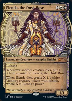 NM-Mint, English - 1 x Elenda, the Dusk Rose - Rainbow Foil Secret Lair Drop Se - Image 1