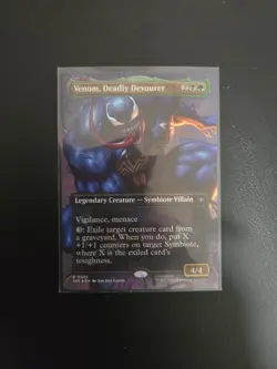 MTG Venom, Deadly Devourer (Borderless Foil) Marvel's Spider-Man 22 NM - Image 1