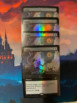 MTG Modern Horizons 2 Damn Extended Art Foil x 4 - Image 1
