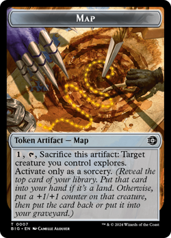 x4 Map TBIG The Big Score MTG 7 TOKEN M/NM 4x - Image 1