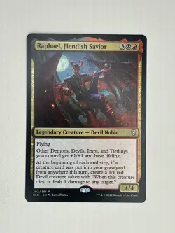 Raphael, Fiendish Savior 292/361 - MTG Commander Baldur's Gate - NM Regular Rare - Image 1