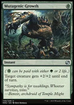 MTG Magic the Gathering Mutagenic Growth (149/265) Modern Masters 2015 LP - Image 1