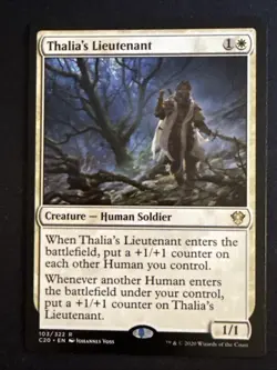 1x Thalia's Lieutenant (103) Commander 2020 LP MTG Magic the Gathering x1 MKE - Image 1