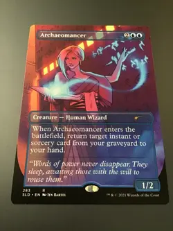 MTG Secret Lair #283 Borderless Archaeomancer NM - Image 1