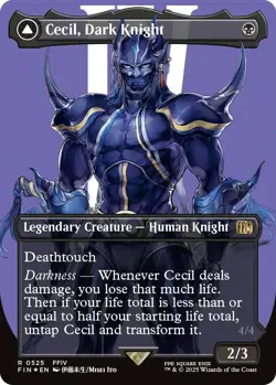 Cecil, Dark Knight // Cecil, Redeemed Paladin (Borderless) (Surge Foil) FINAL FA - Image 1