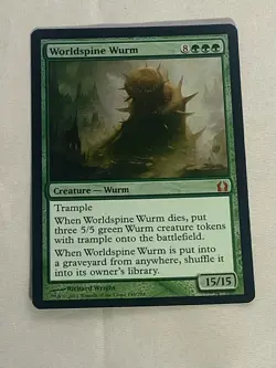 MTG FOIL Worldspine Wurm Return to Ravnica Magic the Gathering - Image 1