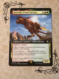 Red XIII, Proud Warrior (Extended Art) Commander: Final Fantasy Regular - Image 1